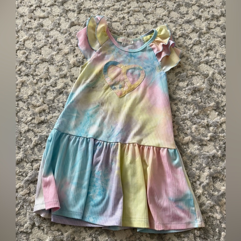 Like new*Girl’s Sara Sara Pastel Tie-Dye Dress